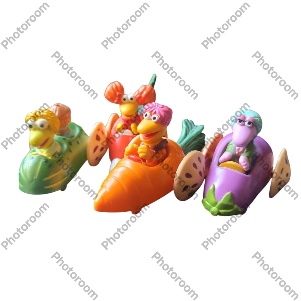 Vintage 1988 McDonald's Happy Meal Toys Jim Henson's Fraggle Rock Set Of 4